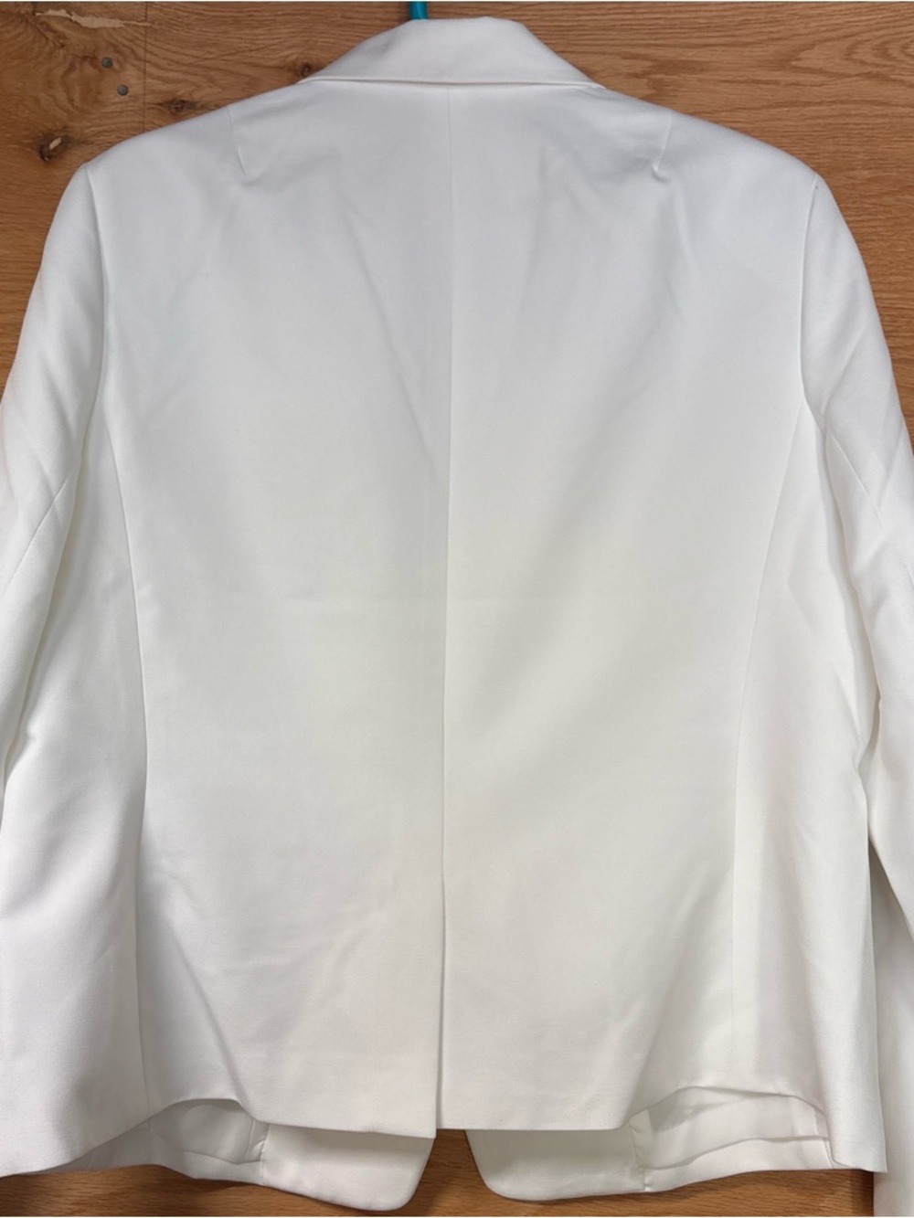 Anne Klein White Single-Button Notch Lapel Blazer - Picture 4 of 7